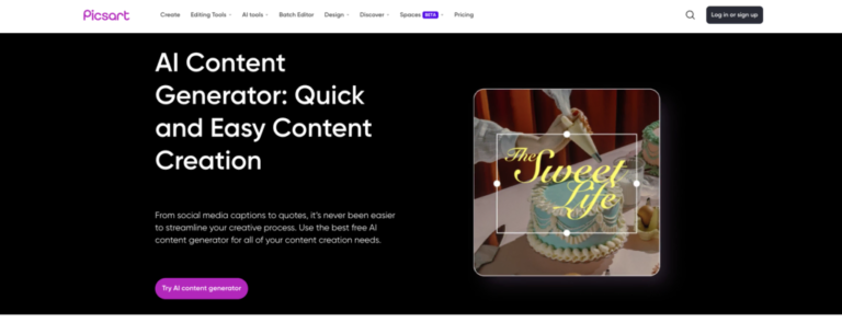 ai_ Picsart AI Content Generator